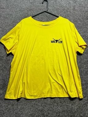No Brand Wallen Yellow Short Sleeve Tee Shirt Size 3XL